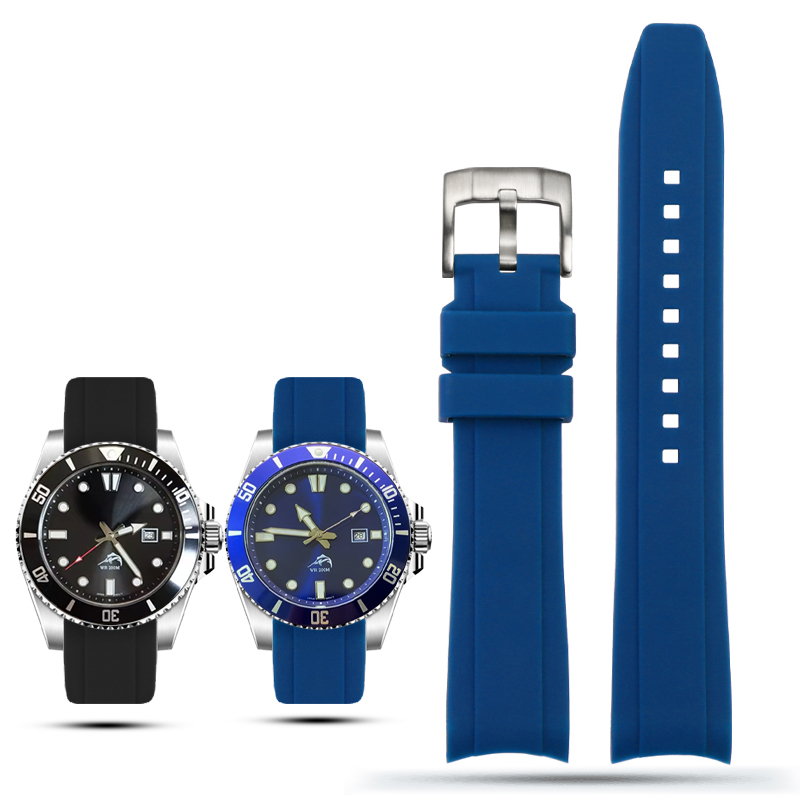 Rubber Strap Diver - Correa de reloj de goma con