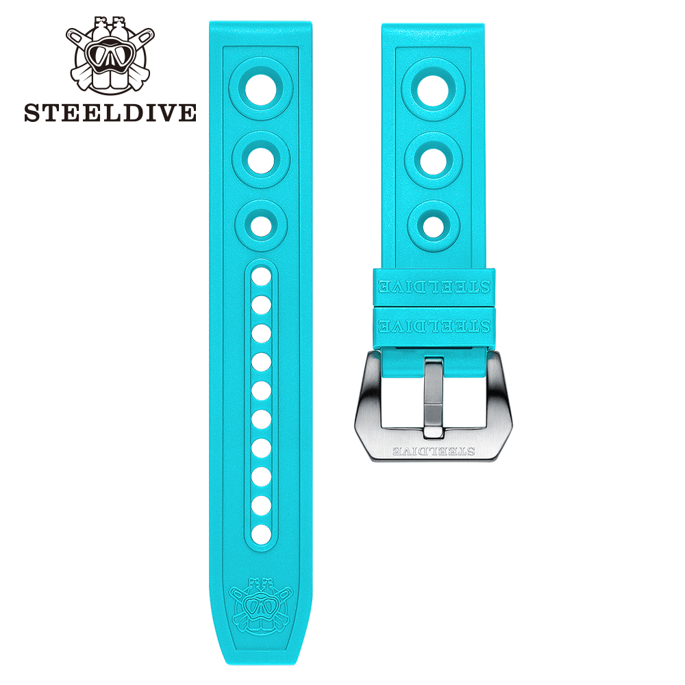 Rubber Strap Diver - Correa de goma de 20 mm,