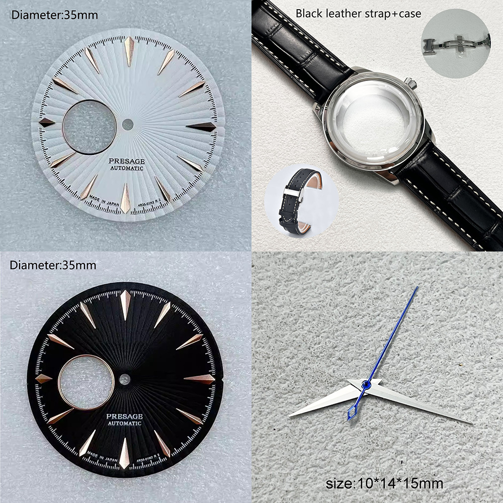 NH38 35mm Esfera con logotipo  - Seiko Watch Presage reseña y precio