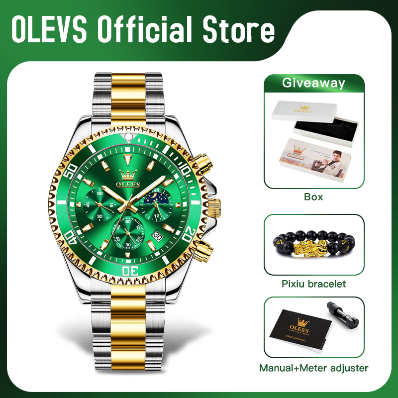 Reloj OLEVS 2870 para Hombre,  - Rolex Watch Datejust reseña y precio