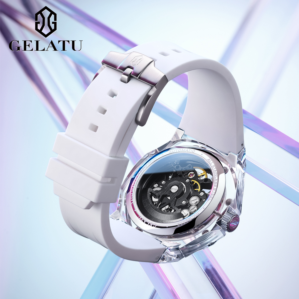 GELATU 8002 reloj mecánico aut - Rubber Strap Diver reseña y precio